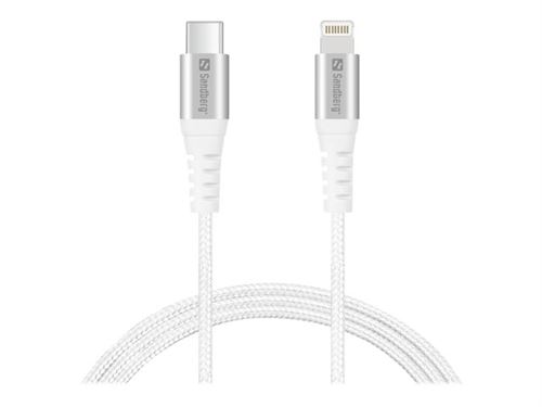 Sandberg - Lightning-kabel - Lightning male naar 24 pin USB-C male - 1 m - voor Apple iPad/iPhone/iPod (Lightning)