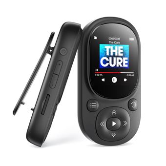 Lecteur de musique,Aiorber baladeur MP3, lecteur de musique MP4 dédié, lecteur Bluetooth avec fonction d'enregistrement, noir 32 Go - 1