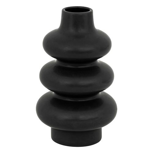 Atmosphera Noir Vase Clothilde En Céramique - Image 2