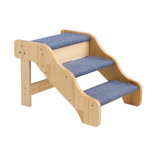 Meilleurs prix pour VEVOR Escalier Pour Chien en Bois 3 Marches Capacité 68kg Surface Antidérapante