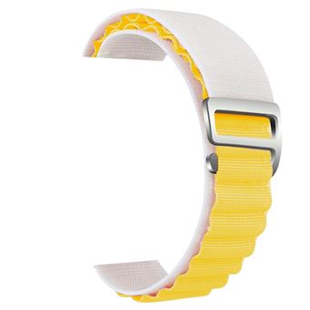 Bracelet Loop Alpine pour Garmin tactix Charlie Blanche et Jaune