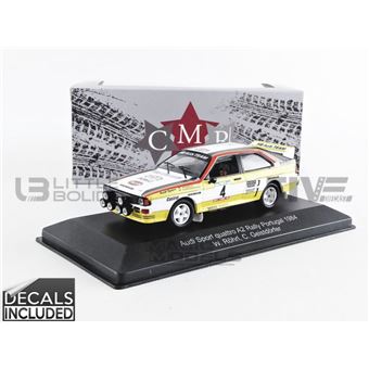 Voiture Miniature de Collection CMR 1-43 - AUDI Sport Quattro A2 - Rallye Portugal 1984 - White / Yellow / Red - WRC005 - 1