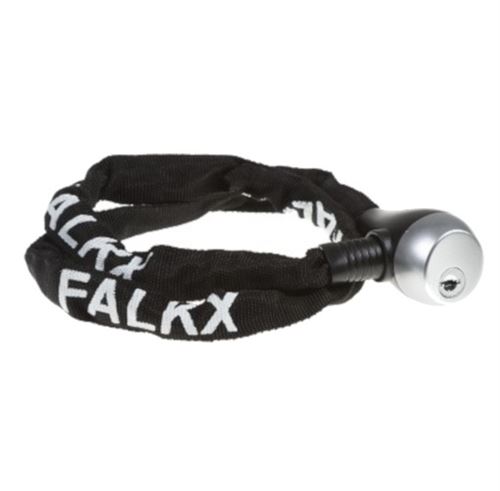 Falkx cadenas à chaîne avec couvercle en nylon 800 x 3,5 mm noir