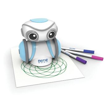 ZWOIVHE Pictobot – Robot Dessinateur Éducatif Rose – 100 Cartes, 2 Stylos + 12 Couleurs – Sans Écran, Motricité Fine