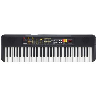 Clavier Yamaha PSR-F51 - 61 Touches - 100 Sons, 120 Styles - Idéal Débutants - Noir - Portable Sur Piles