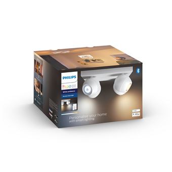 Philips Hue White Ambiance BUCKRAM Spot plafonnier spirale 4x5.5W - Noir  (télécommande incluse), compatible Bluetooth - Lampe connectée - Achat &  prix