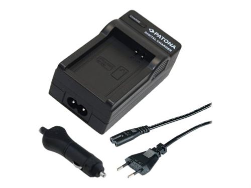 PATONA - Chargeur de batteries + adaptateur secteur + adaptateur d'alimentation de voiture - pour Olympus LI-40B, 42B