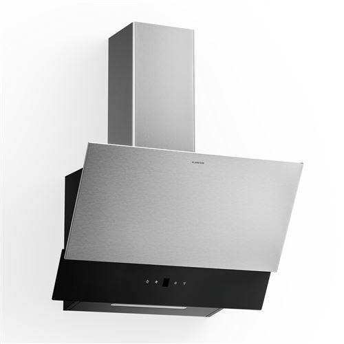 Klarstein Verosteel Hotte Aspirante 60 Cm Hotte Décorative 624 M³/H A++ Commandes Tactiles Led Noir
