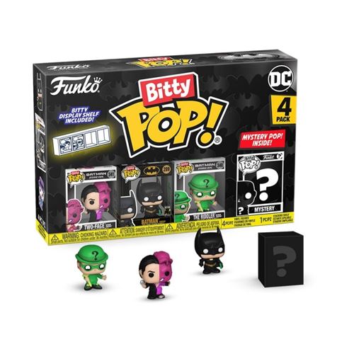 Non Communiqué Dc Comics - Pack 4 Figurines Bitty Pop! Batman 85Th Anniversary Two Face 2,5 Cm