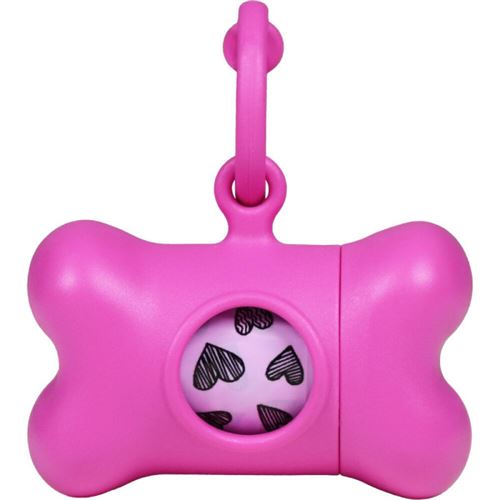Comparer les prix de Distributeur De Sacs Pour Animaux Domestiques United Pets Classic 2nd Life Rose