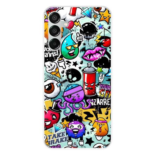 Coque en silicone imprimée compatible Samsung Galaxy M15 5G Graffiti 2