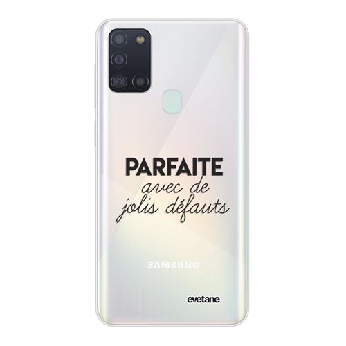 Coque pour Samsung Galaxy A21S 360 intégrale transparente Parfaite Avec De Jolis Défauts Ecriture Tendance Design [Evetane®]