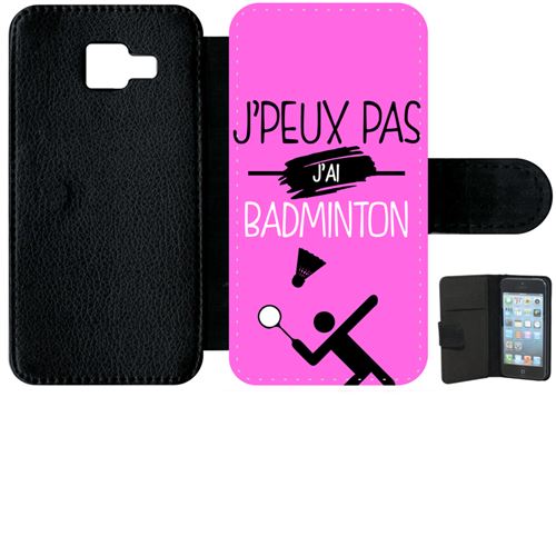 Etui à rabat samsung galaxy a3 (2016) j peux pas j ai badminton 9