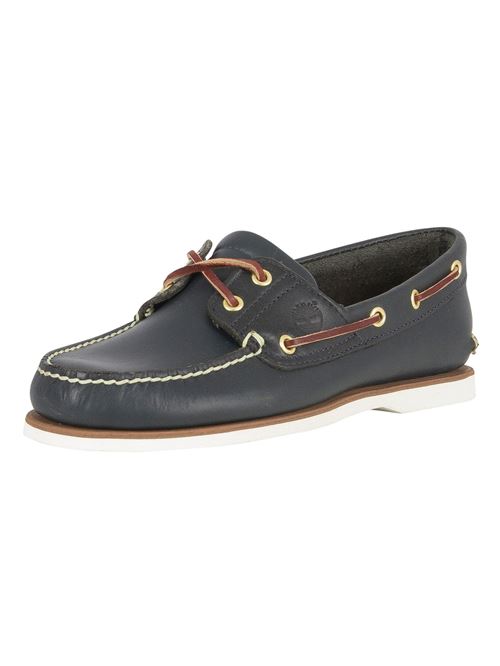 Timberland Homme Chaussures en cuir classiques, Bleu
