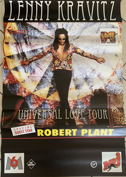 Lenny KRAVITZ - Universal Love Tour 1993 - 80x120cm - Affiche État correct - N/A reconditionné disponible sur Fnac