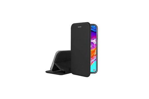 IBROZ Etui Folio Cover en Cuir noir pour Samsung Galaxy A70