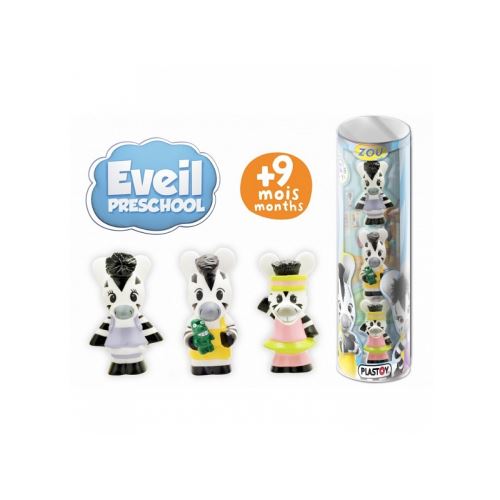 Plastoy Tubo Eveil 3 Figurines-Zou, 60844