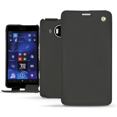 Noreve - Housse cuir Microsoft Lumia 950 XL - 950 XL Dual Sim - Perpétuelle - Noir ( Nappa - Black )