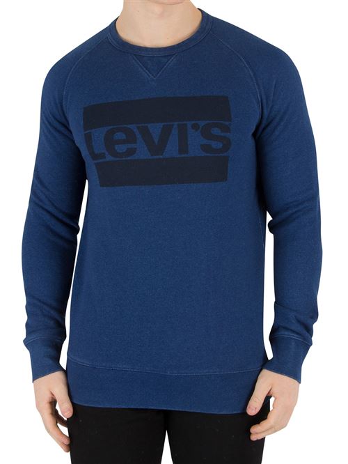 Levi's Homme Sweat-shirt graphique, Bleu