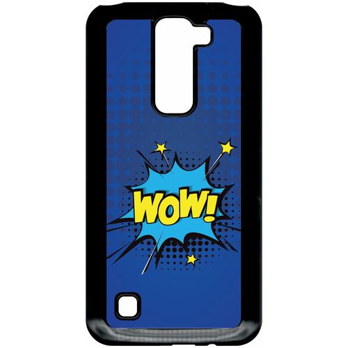Coque Lg K7 Modele X220 Wow Fond Bleu Lectrique