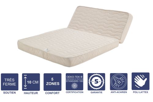 Literie Julien Matelas BZ 140x200 Tr&egrave;s Ferme