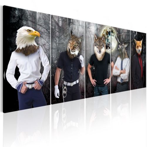 Tableau - Animal Faces .Taille : 225x90