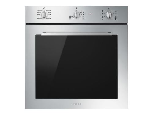 Smeg Selezione SF64M3TVX - Four - intégrable - niche - largeur : 55.4 cm - profondeur : 56 cm - hauteur : 58.3 cm - avec système auto-nettoyant - classe A - acier inoxydable