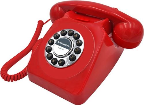 téléphone portable vintage rouge