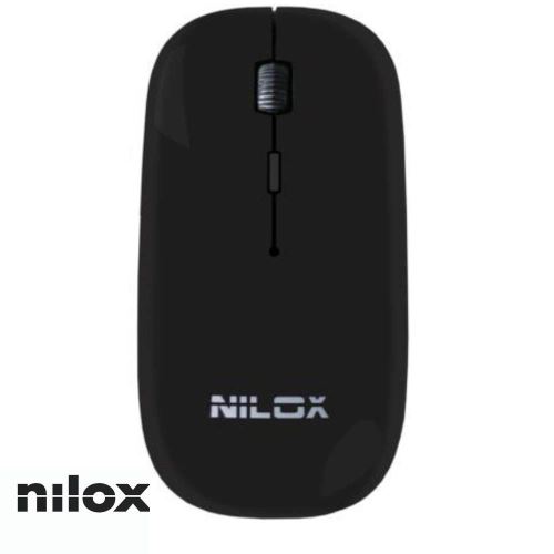 Nilox MW30 - Souris - optique - 4 boutons - sans fil - noir