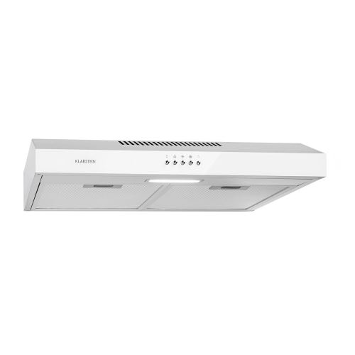 Klarstein Contempo hotte aspirante encastrable 60 cm , extraction 175m³ /h ,67 dB , classe C ,blanc