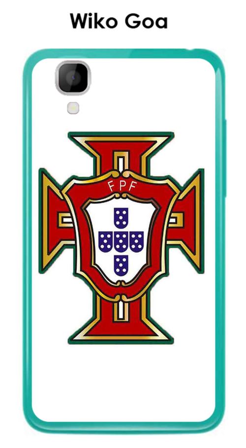 Coque Wiko Goa design Foot Portugal fond blanc