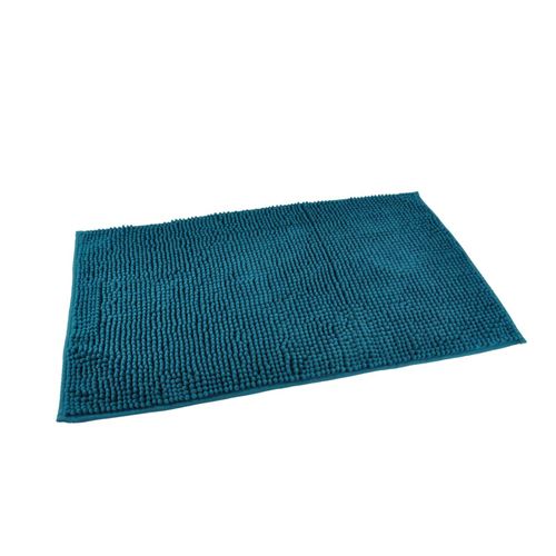 Paris Prix - Tapis De Bain Microfibre sweety 45x75cm Bleu Canard
