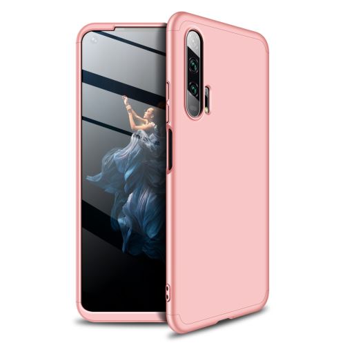 Coque en TPU matte détachable 3 pièces or rose pour votre Huawei Honor 20 Pro