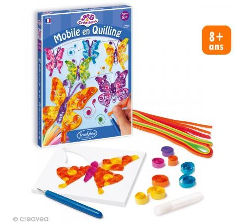 Kit mobile en Quilling Papillons