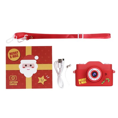 Appareils Photos Écran De 2,0 Pouces Avec Jeu Amusant (Édition De Noël) Rouge K10