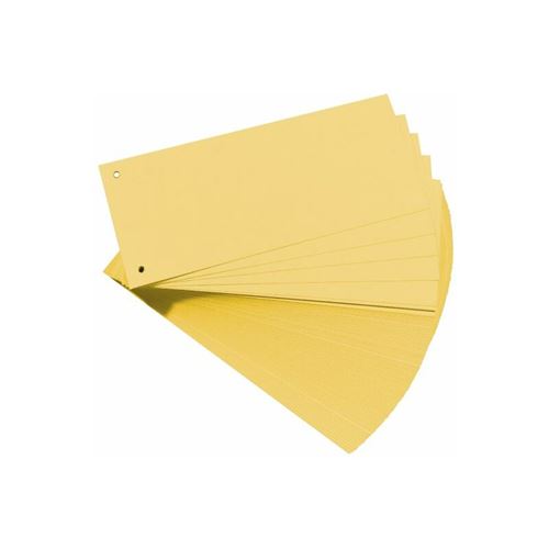 Herlitz Intercalaire pour DIN A4 carton Manila perforation jaune 105 x 240 mm 190 g qm ange - vue 2