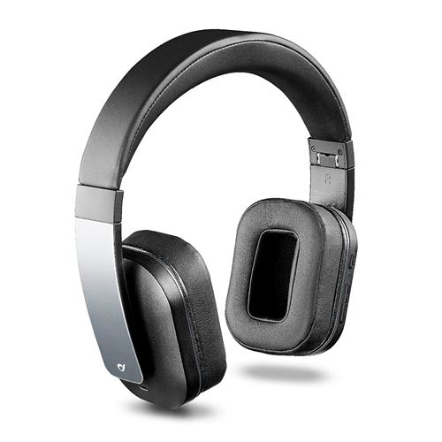 Cellular Line Alpha - Écouteurs avec micro - sur-oreille - Bluetooth - sans fil - Suppresseur de bruit actif - noir
