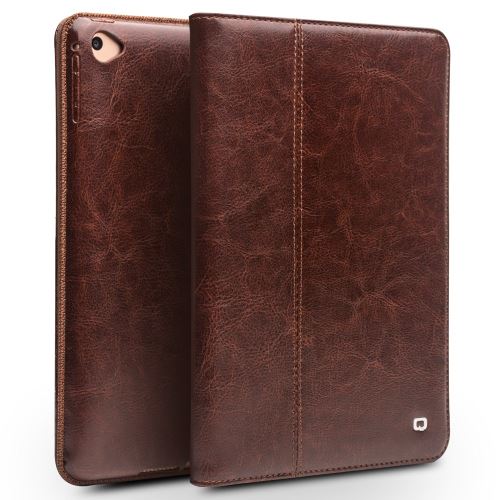 Etui en cuir véritable marron avec support et sangle pour votre Apple iPad Pro 11 (2018)