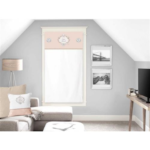 Brise bise en coton 60x120 ESPRIT DE FAMILLE naturel, par Soleil d'ocre