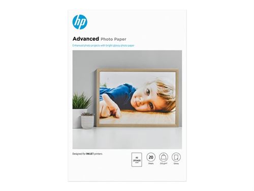 HP Advanced Photo Paper - papier photo - 20 feuille(s)