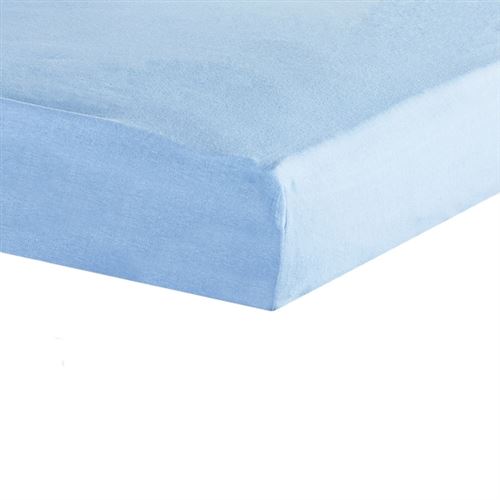 Drap housse bleu ciel 40 x 80 cm - babycalin