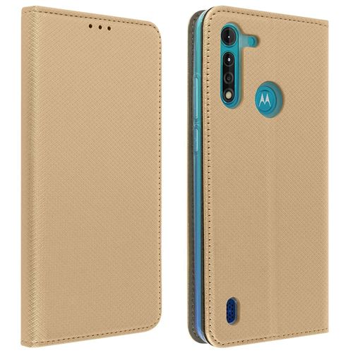 Étui Pour Motorola Moto G8 Power Lite Porte-carte Fonction Support Or
