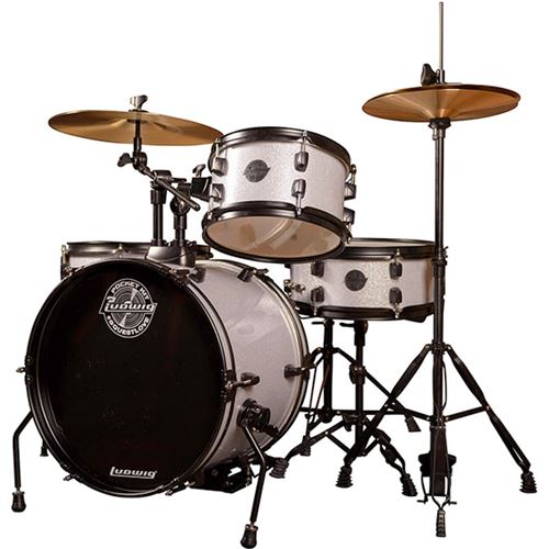 Ludwig LC178X029DIR Questlove Pocket Kit Silver batterie pour enfant