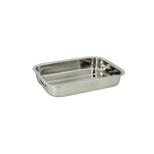 Plat rectangle avec poignées inox 30 x 21 cm 4615220 - Thekitchenette