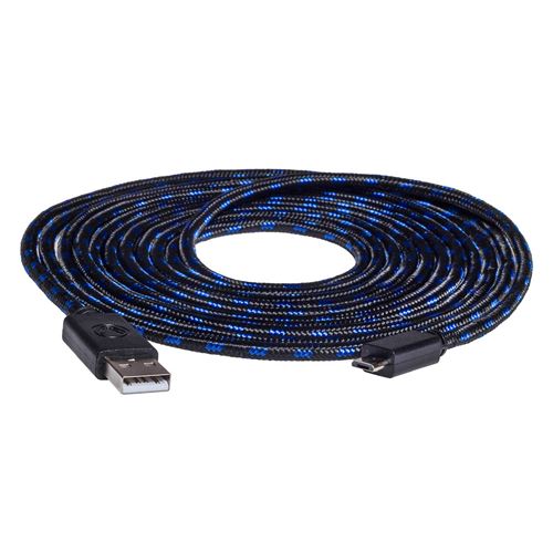Câble de charge snakebyte pour manette PS4 4 mètres noir vert