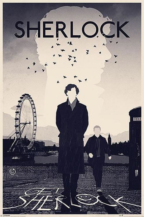Poster de Sherlock Get Sherlo 91,5 cm x 61 cm