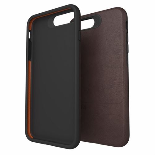 Gear4 D3O Mayfair - Achterzijde behuizing voor mobiele telefoon - echt leer - bruin - voor Apple iPhone 7