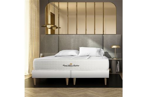 Ensemble matelas et sommier Royal Palace Bedding Ensemble windsor 160 x 200 cm double sommier 80x200 cm