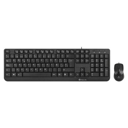 clavier et souris NGS Cocoa Kit (2 pcs) Noir