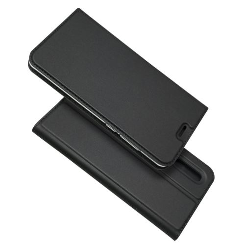 Etui en PU auto-absorbé avec support avec fente pour carte de crédit noir pour votre Huawei P30